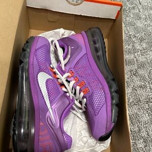 Nike Kids Vibrant Purple and Orange Athletic Shoes